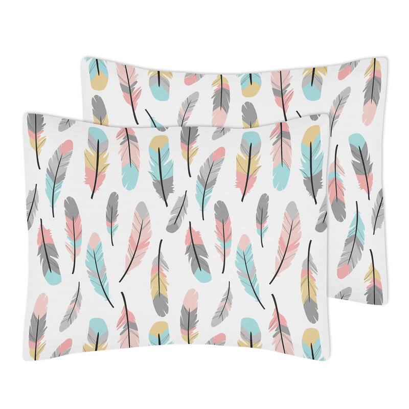 Sweet Jojo Designs Feather Collection 3-piece Full/Queen Comforter Set