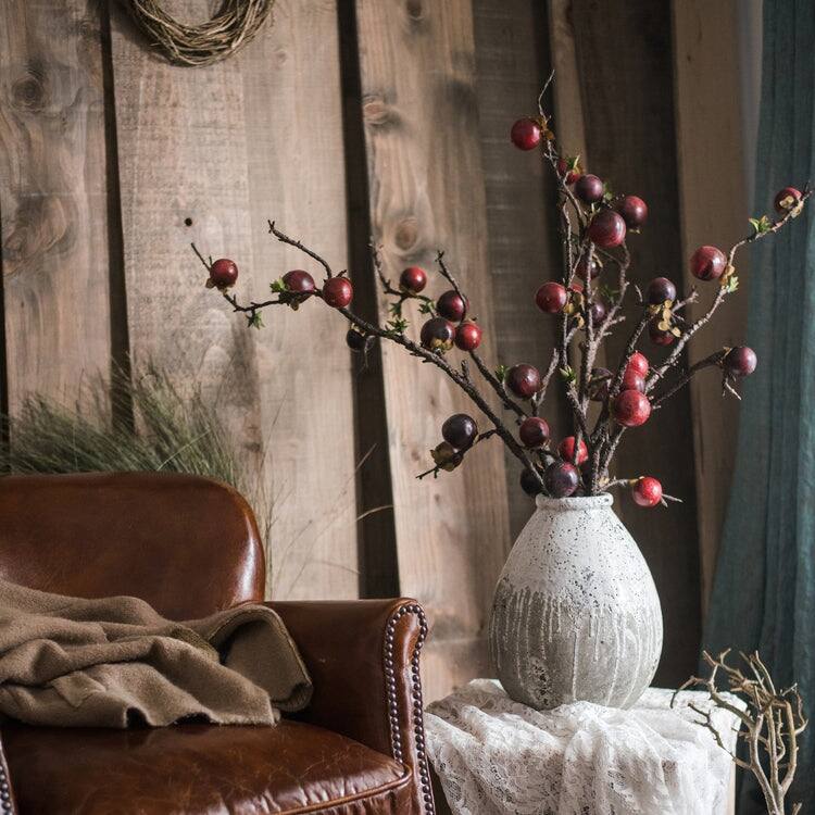 RusticReach Artificial Passion Fruit Stem 37" Tall