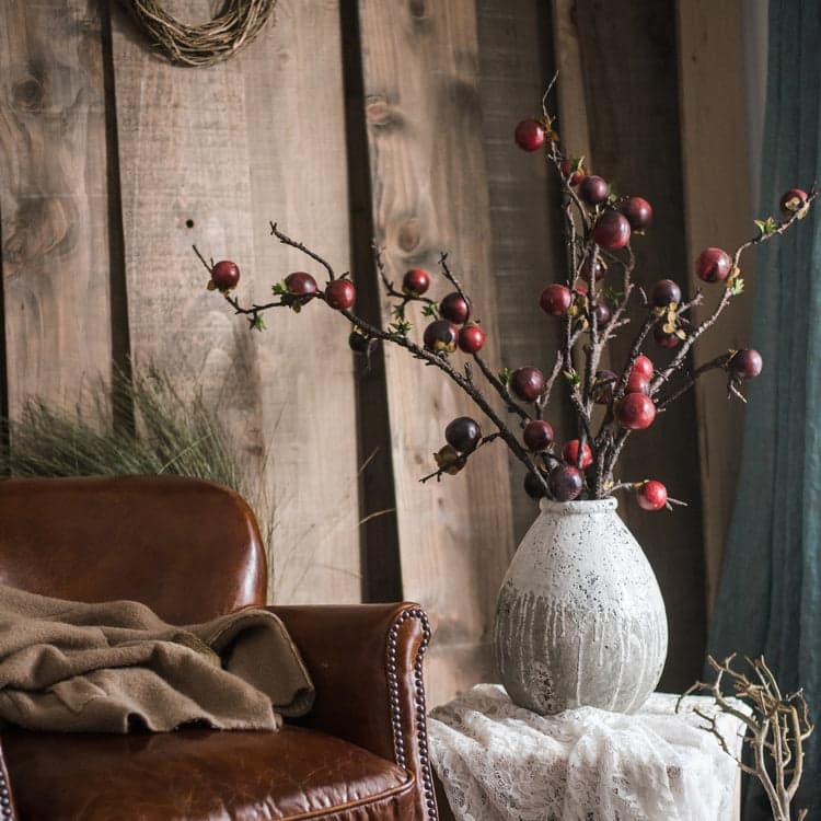 RusticReach Artificial Passion Fruit Stem 37" Tall