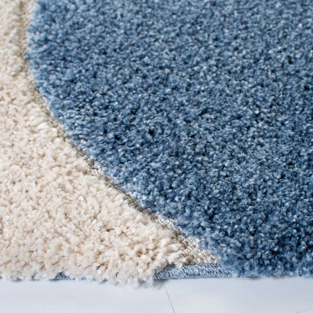 SAFAVIEH Florida Shag Jayati Abstract 1.2-inch Thick Rug