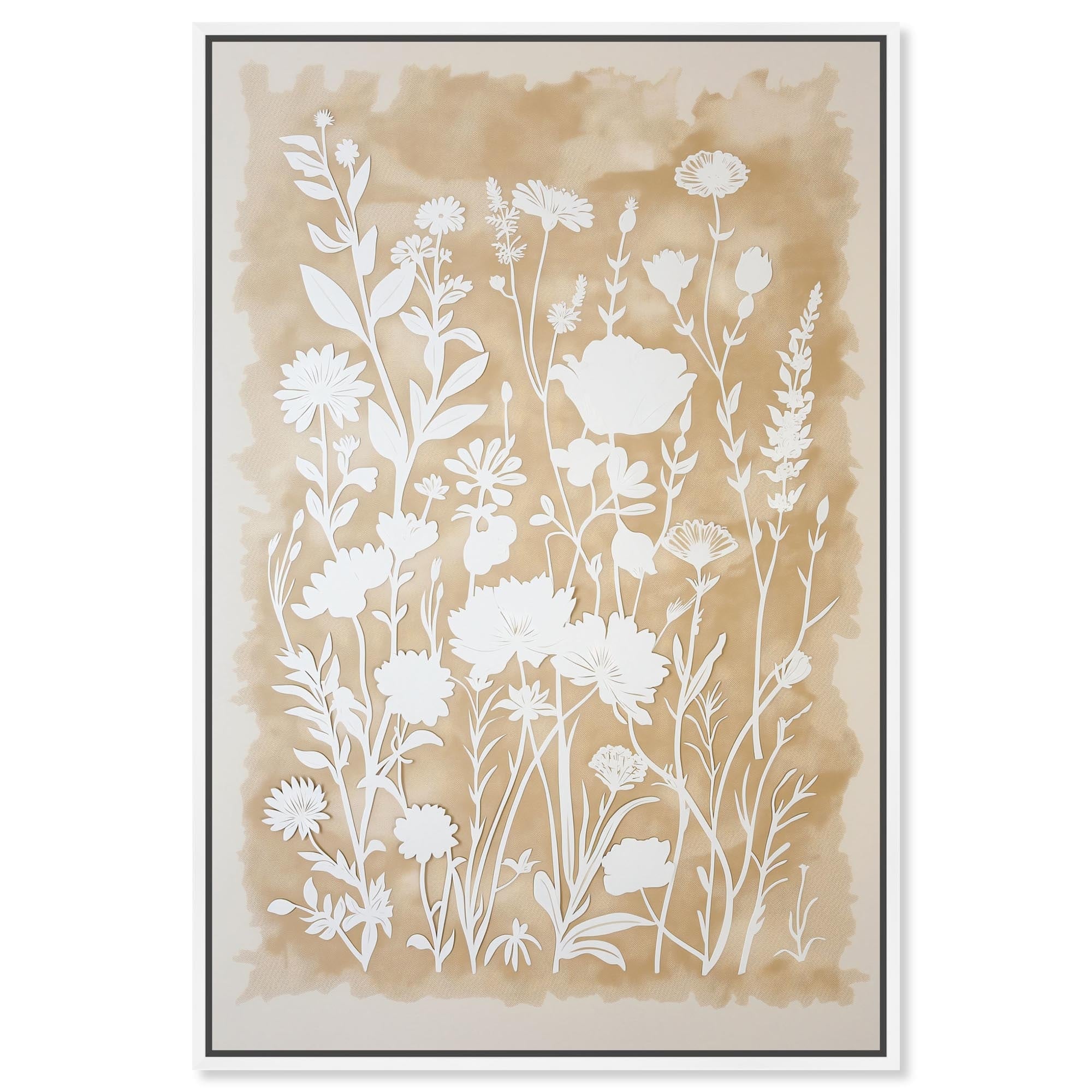 French Flowers Canvas Farmhouse Floral Art by Art Remedy