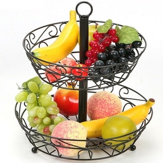 Fruit Key Rack 2-Tier Countertop Fruit and Snack Storage Rack - Bed Bath & Beyond ...
