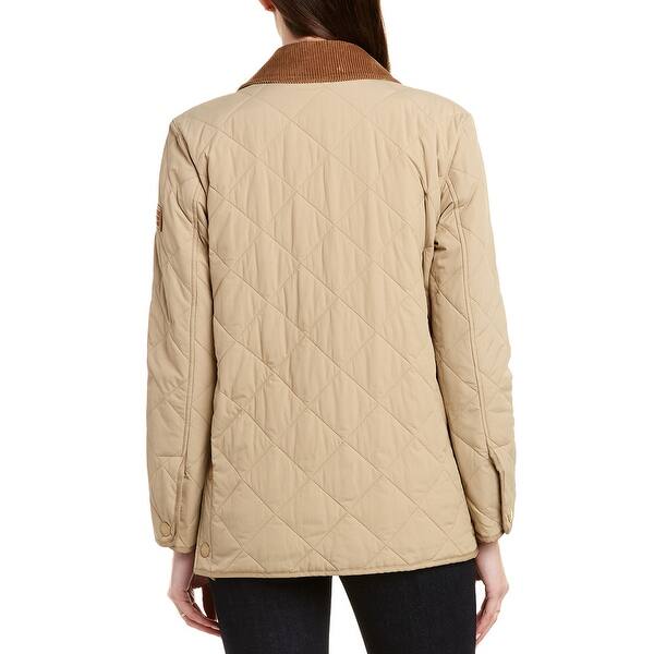 Shop Burberry Diamond Quilted Thermoregulated Barn Jacket