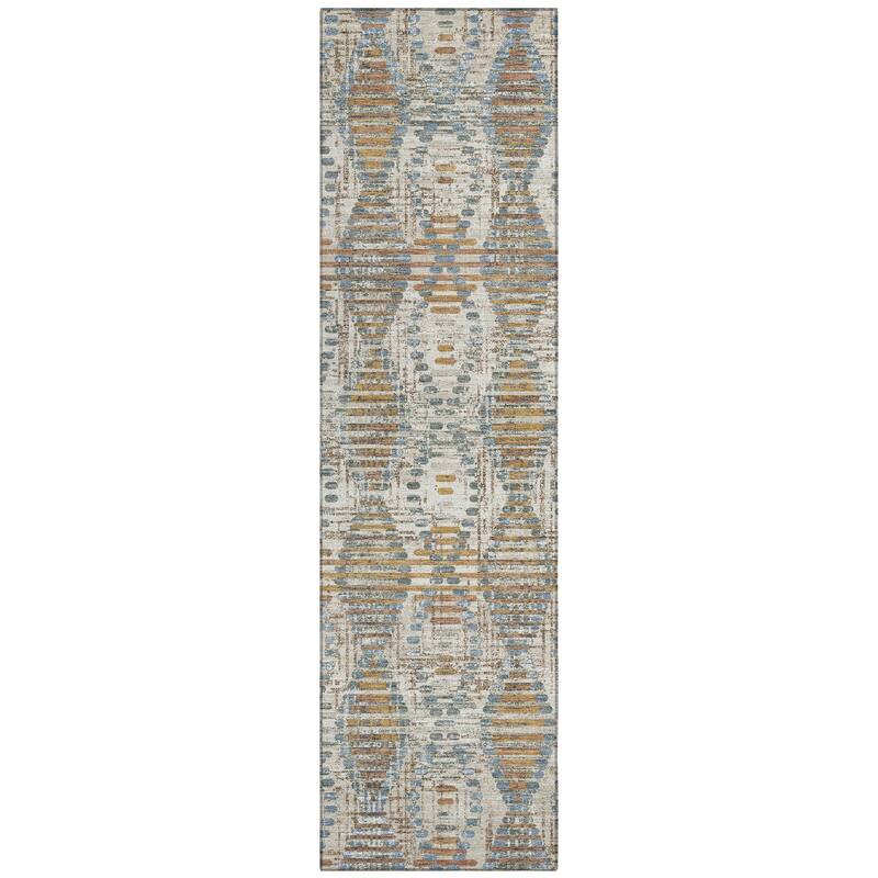 Machine Washable Indoor/ Outdoor Modern Ignacio Chantille Rug