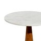 preview thumbnail 4 of 15, White Wood Farmhouse Accent Table 23 x 18 x 18 - 18 x 18 x 23Round