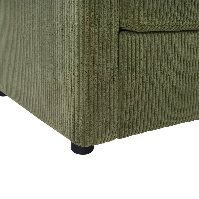 47.2" Twin Size Sleeper Sofa with Foldable Mattress, Side Pocket and 2 USB Ports for Living Room