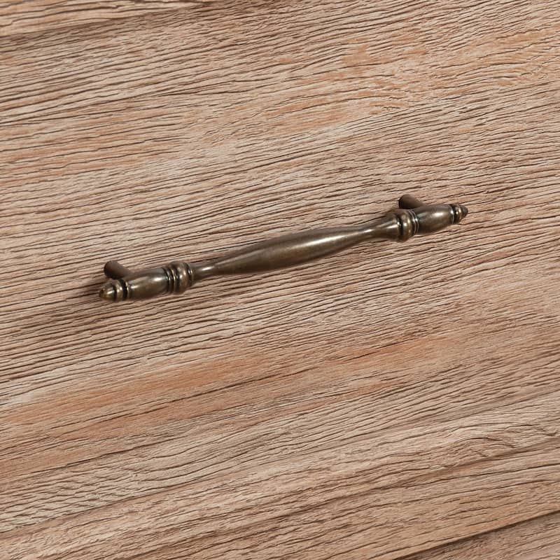 Wood Credenza with File Drawer, Brown - 54.02"W x 20.2"D x 29.76"H