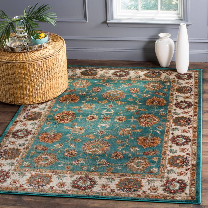 SAFAVIEH Summit Taisia Traditional Oriental Rug - 3' x 5' - Teal/Ivory