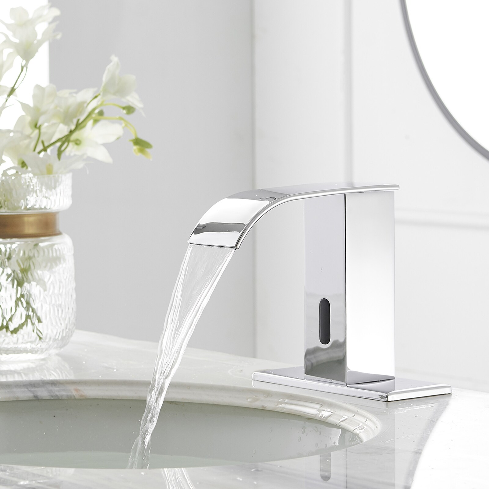 瀑布78 LOONGFIELD Waterfall Bathroom Sink Faucet | Wayfair