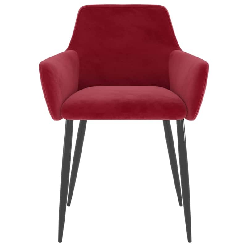 vidaXL Dining Chairs Upholstered Chair with Metal Legs for Living Room Velvet - 22" x 22" x 30.7"