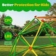 preview thumbnail 17 of 19, 6FT Geometric Climbing Dome Climber Playground for Kids 3-10, Climbing Toys for Kids - N/A