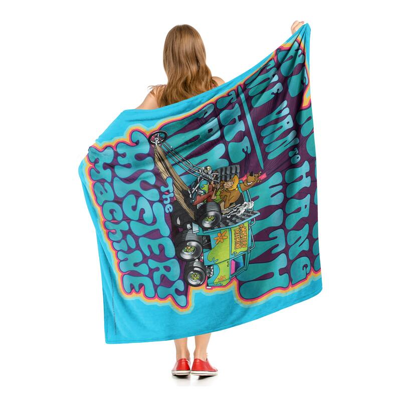 Warner Brothers Scooby Doo Roll in the Van Silk Touch Throw Blanket