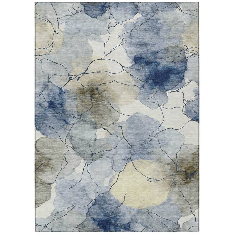 Machine Washable Indoor/ Outdoor Floral Mara Chantille Rug