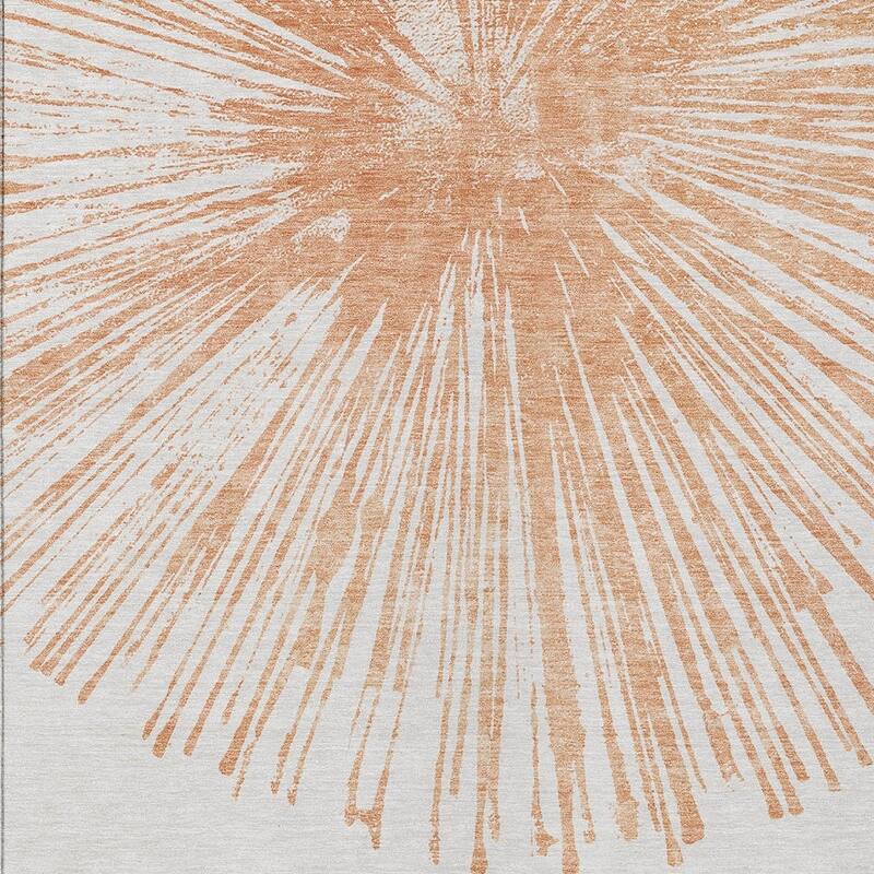 HomeRoots Abstract Transitional Rectangle Outdoor Rug