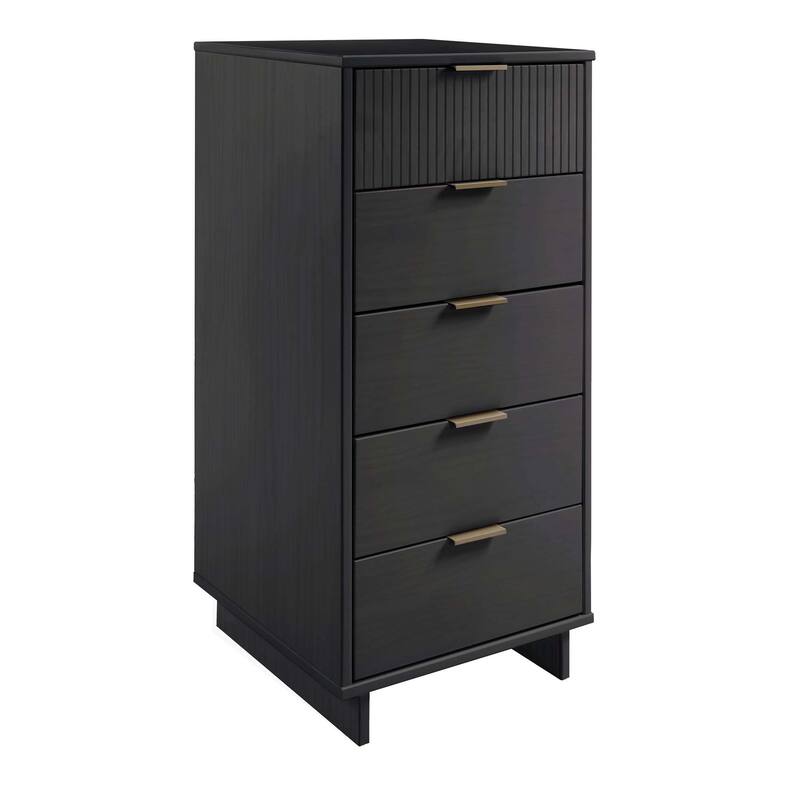 Manhattan Comfort 3-Piece Granville Modern Solid Wood Tall Chest Double Dresser Set