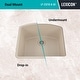 preview thumbnail 7 of 5, 23 Inch Lexicon Platinum Quartz Composite Drop-in Undermount D-Shaped Single Bowl Galaxy Beige Kitchen Sink LP-2321D-B-SO