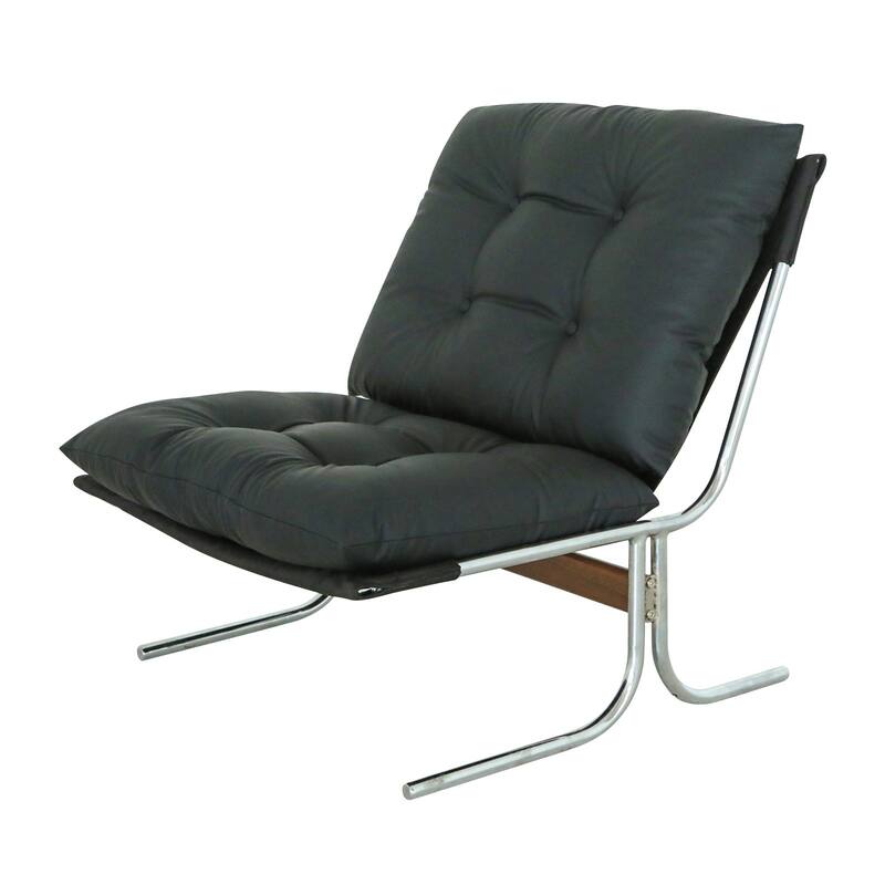 Faux Leather Upholstered Living Room Chair Accent Chair Reading Chair