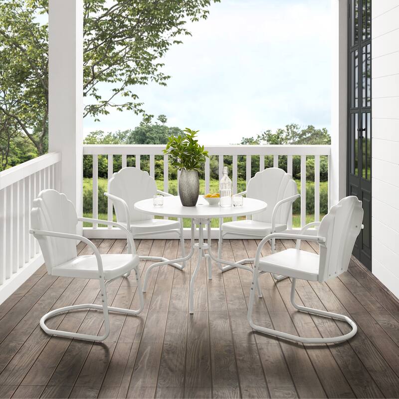 Crosley Tulip 5-piece Outdoor Dining Set - 98 W x 98 D x 32.88 H