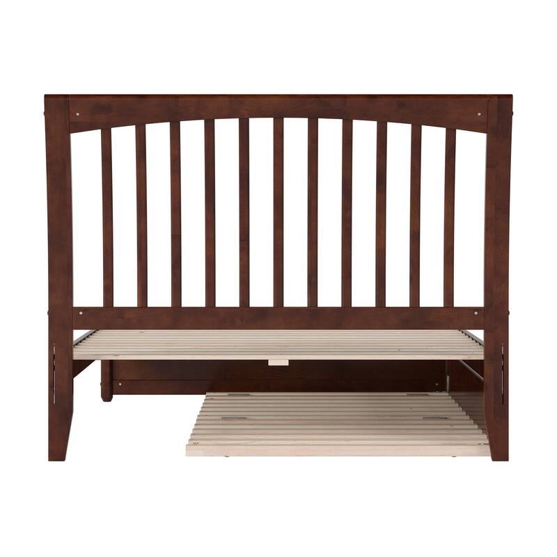 Roslyn Platform Bed with Panel Footboard and Twin Trundle