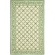 preview thumbnail 2 of 17, SAFAVIEH Handmade Chelsea Brittnee French Country Wool Rug 5'3" x 8'3" - Ivory/Light Green
