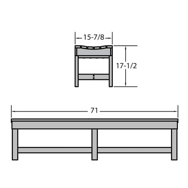 Sequoia Commercial Grade Weldon 6ft Backless Picnic Bench