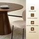 preview thumbnail 3 of 24, Fynix Modern 47" Solid Ash Wood Veneer Round Top Dining Table for Dining area, Kitchen, or Office Spaces