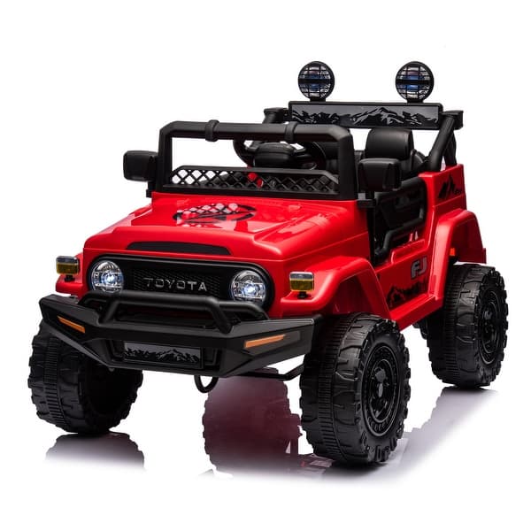 slide 2 of 80, Toyota FJ Cruiser Licensed Ride-On Car for Kids with Advanced Features Red