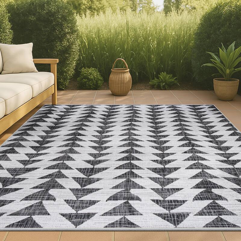 JONATHAN Y Marokko Modern Tribal Geometric Indoor/Outdoor Area Rug
