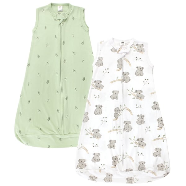slide 1 of 1, Hudson Baby Cotton Long-Sleeve Wearable Sleeping Bag, Sack, Blanket, Cuddly Koala Sleeveless