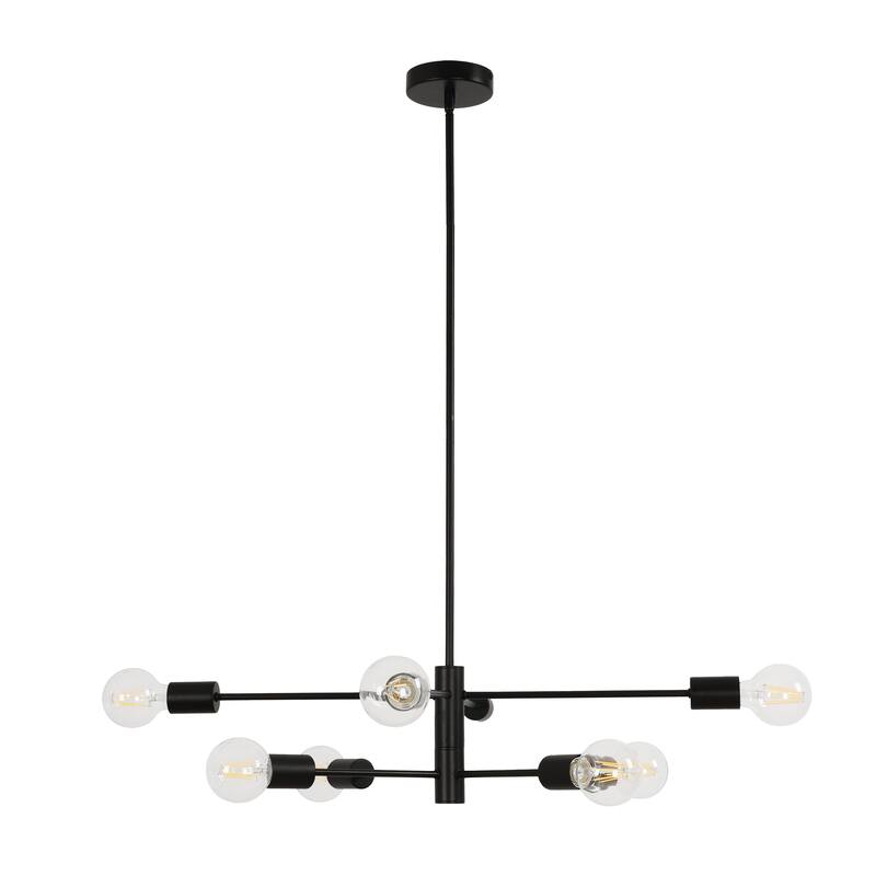 8 - Light Modern Linear Sputnik Chandelier for Dining Room