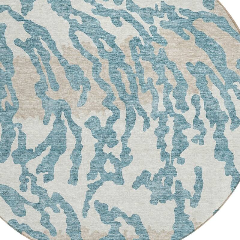 HomeRoots Animal Print Transitional Rectangle Outdoor Rug