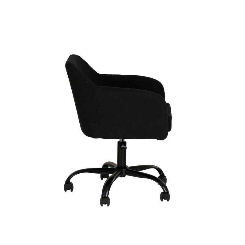 Linon Richard Sherpa Adjustable Height Office Chair