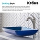 preview thumbnail 17 of 35, Kraus Glass Vessel Sink, Bathroom Faucet, Mounting Ring