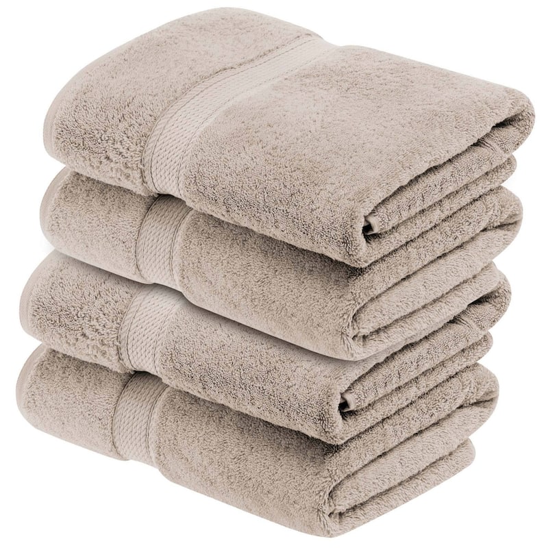 Superior Egyptian Cotton Pile Heavyweight Bath Towel Set of 4