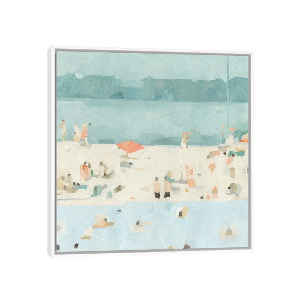 iCanvas "Sea Glass Sandbar II" by Emma Scarvey Framed Canvas Print