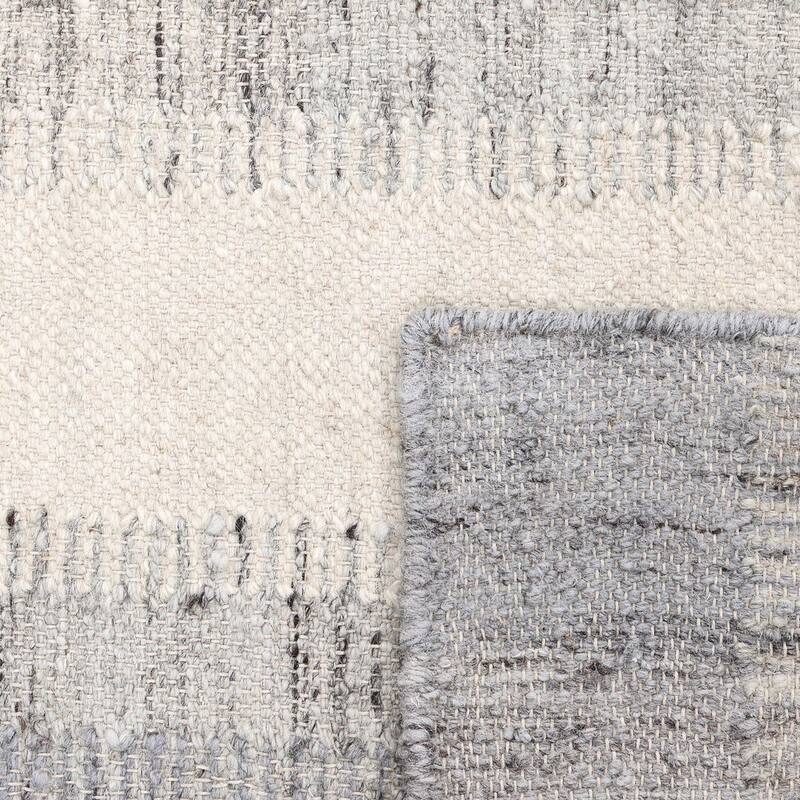 Overton Handmade Modern Contemporary Striped Area Rug