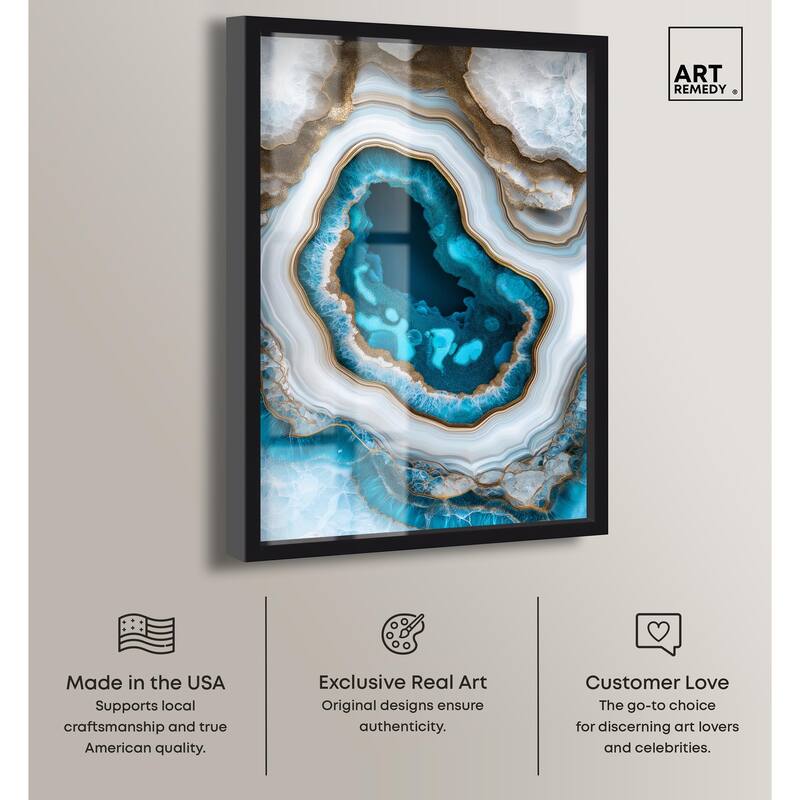 Gilded Geode Eye III Shadowbox by Art Remedy