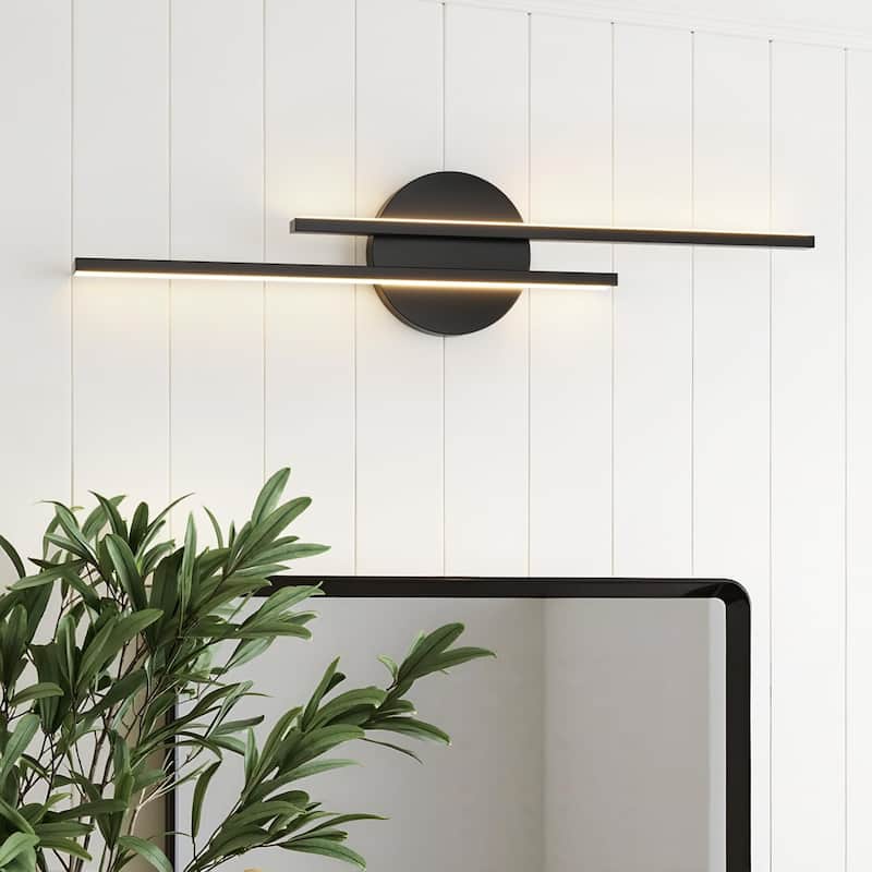 Modern Fixtures 21" Bathroom Vanity Lights Over Mirror Wall Sconce