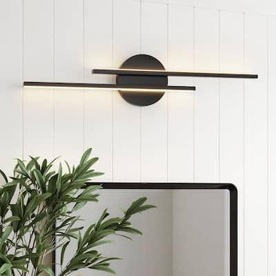 Modern Fixtures 21" Bathroom Vanity Lights Over Mirror Wall Sconce