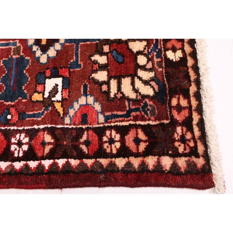 ECARPETGALLERY Hand-knotted Kayseri Vintage Dark Red Wool Rug - 5'6 x 10'2