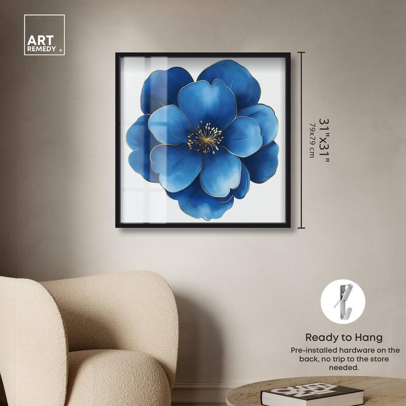 Blue Brilliance I Shadowbox by Art Remedy