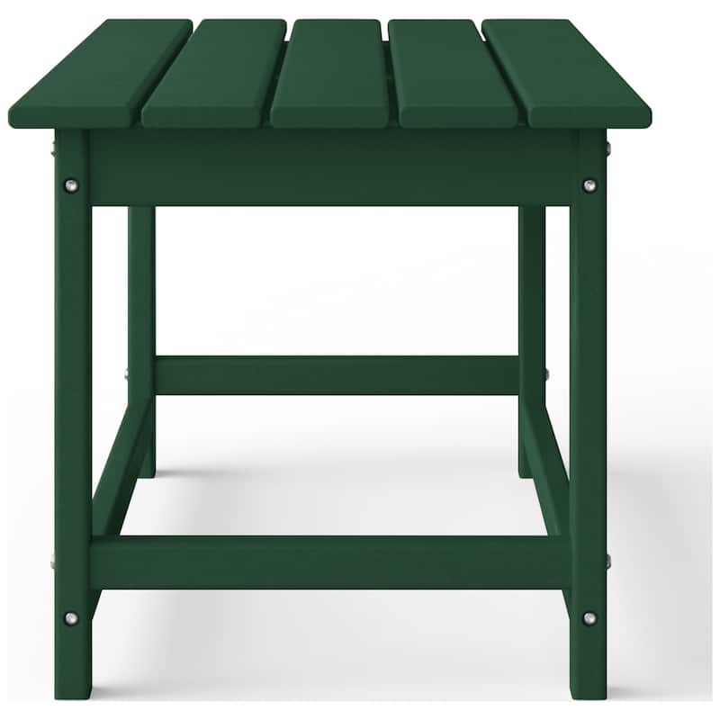 Aderson Outdoor Poly Adirondack Chair Set with Coffee Table