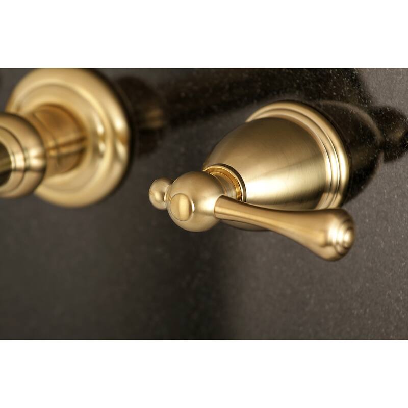 Kingston Brass English Country 3-Hole Wall Mount Roman Tub Faucet