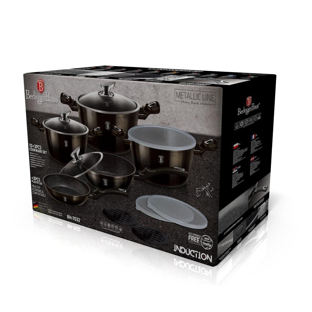 Berlinger Haus 13-Piece Kitchen Cookware Set, Black Collection - On Sale -  Bed Bath & Beyond - 34400671