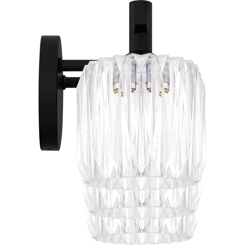 Spade 3-Light Matte Black Bath Light