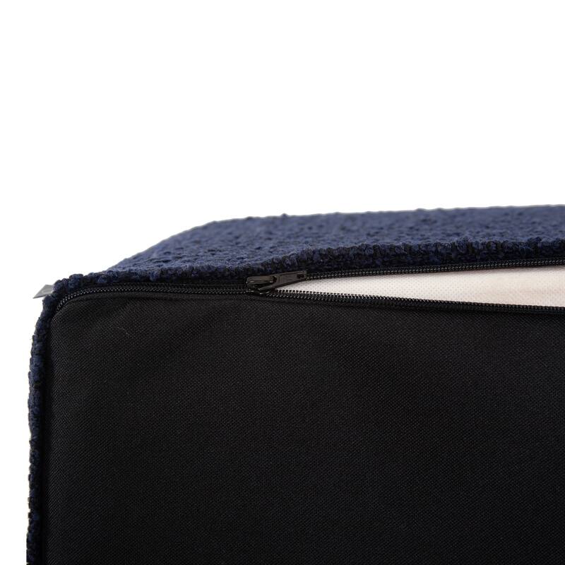 Allan Andrews No Tip Short Block Ottoman with Cover, Barbet Collection