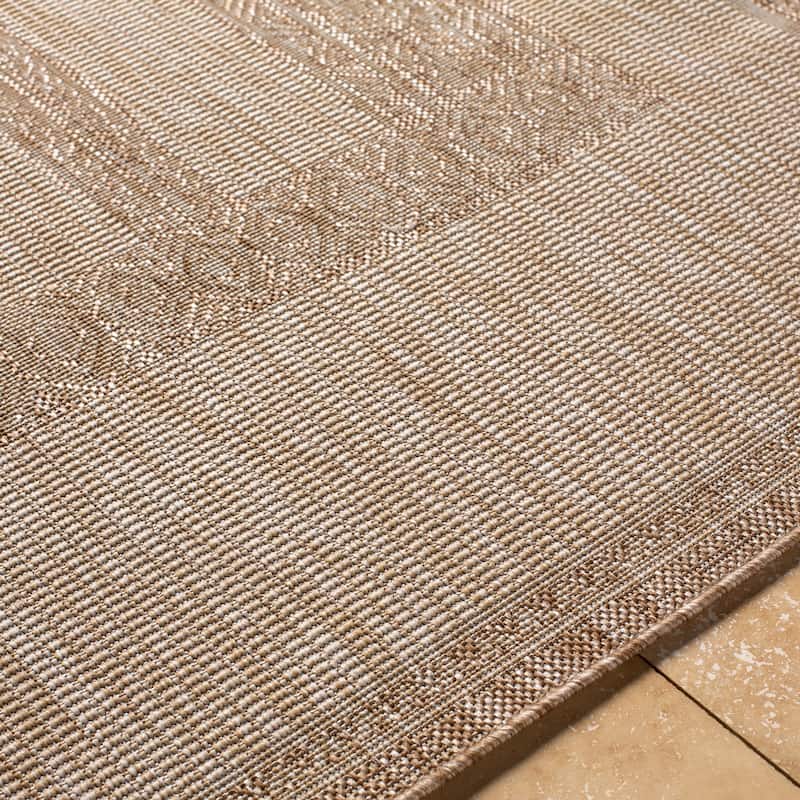 Livabliss Yadgar Subtle Stripes Indoor/ Outdoor Area Rug