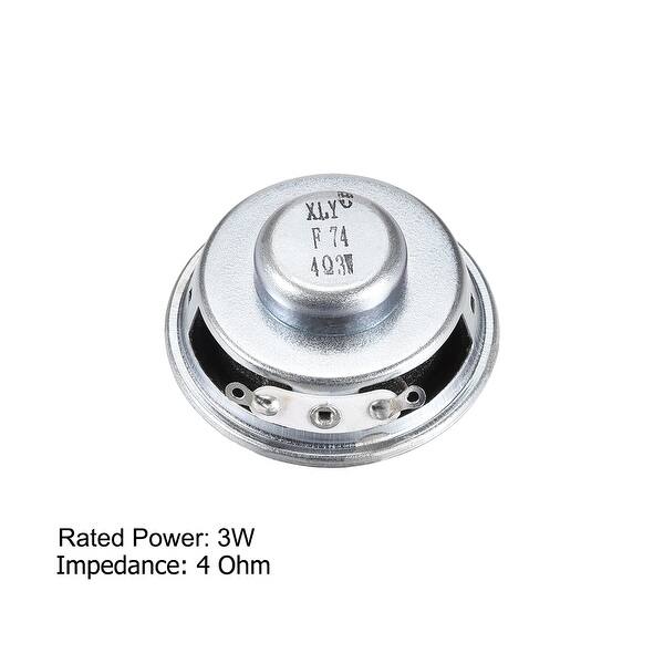 Fielect Magnet Speaker Internal Magnet Speaker Mini Speaker Metal Round 40mm Diameter 18mm Height 1W 4 Ohm 4Pcs