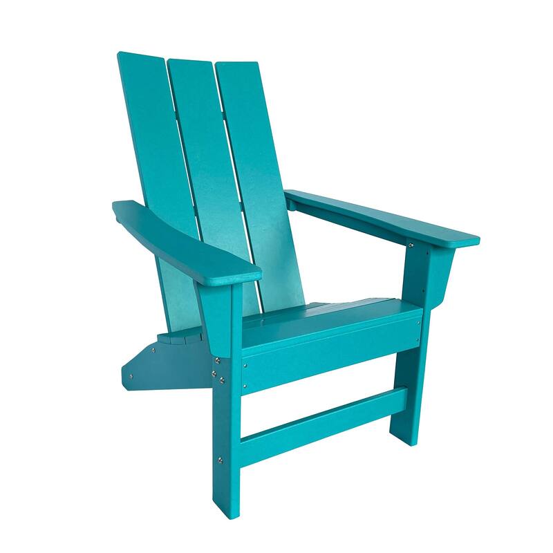 Astro Contemporary All Weather Outdoor Poly Chair - Blue
