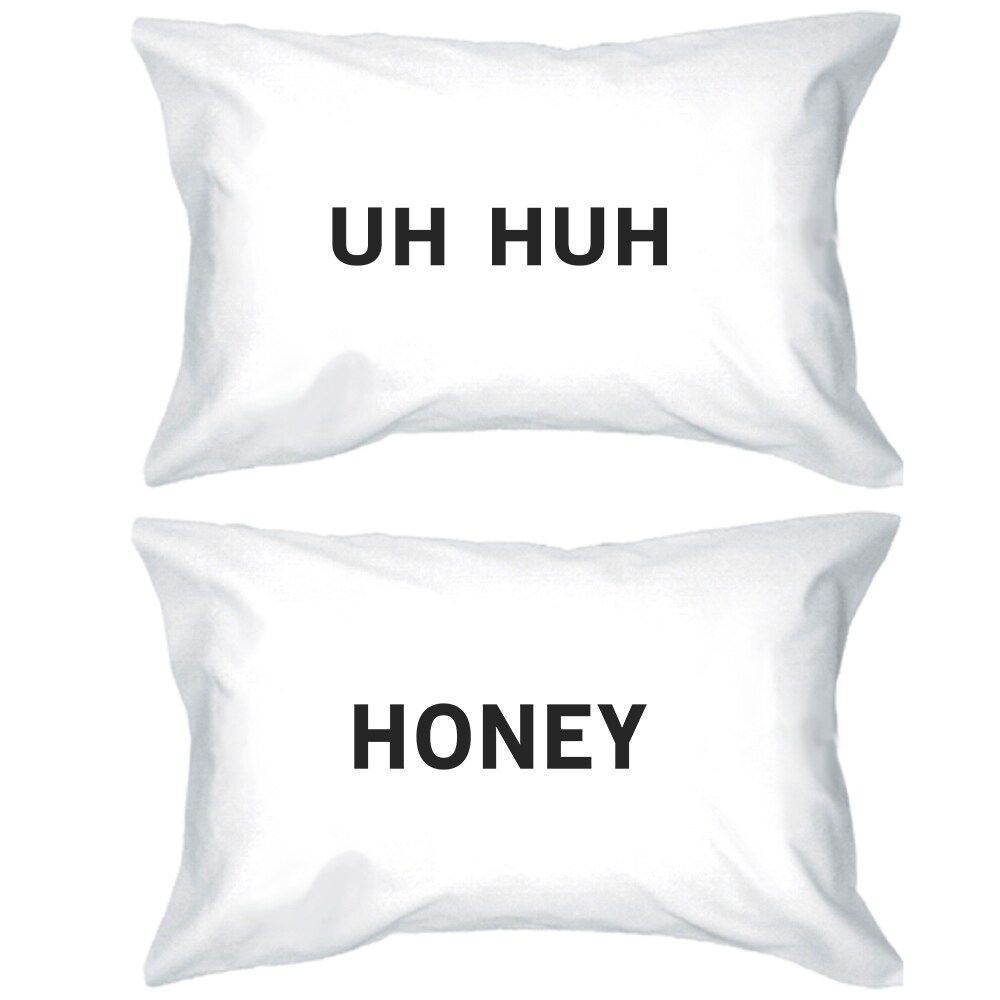 Shop Uh Huh Honey Funny Graphic Pillow Case Cute Gift Idea For